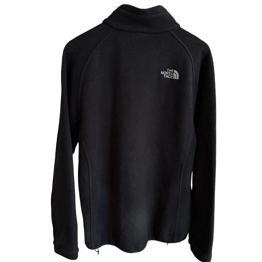 The North Face Glacier Full‎ Zip Fleece Black Jacket Men's Size Medium #567